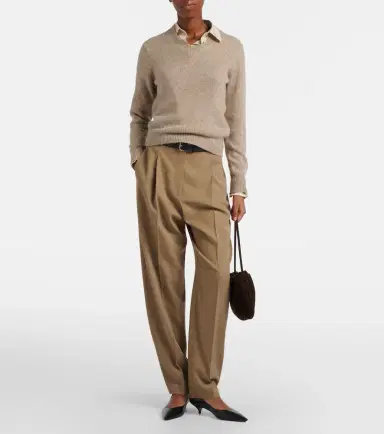 The Row Bourse Medium suede shoulder bag | Thumbnail 5 The Row Bourse Medium suede shoulder bag | Thumbnail 5