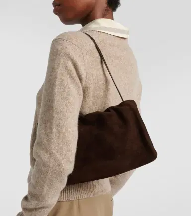 The Row Bourse Medium suede shoulder bag | Thumbnail 7 The Row Bourse Medium suede shoulder bag | Thumbnail 7