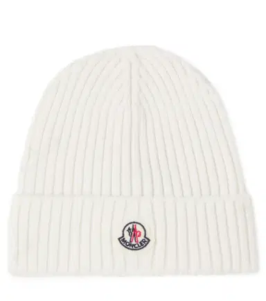Moncler Enfant Logo virgin wool beanie | Thumbnail 1 Moncler Enfant Logo virgin wool beanie | Thumbnail 1