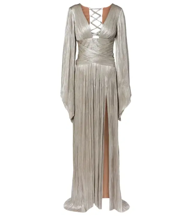Alana pleated silk tulle gown Alana pleated silk tulle gown