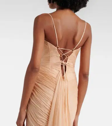 Maria Lucia Hohan Cecilia draped silk gown | Thumbnail 2 Maria Lucia Hohan Cecilia draped silk gown | Thumbnail 2