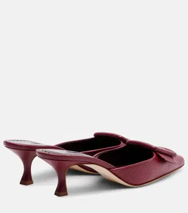 Manolo Blahnik Maysale 50 snake-effect leather mules | Thumbnail 4 Manolo Blahnik Maysale 50 snake-effect leather mules | Thumbnail 4