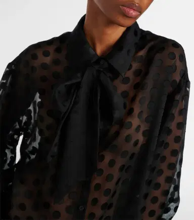 The Frankie Shop Peri polka-dot sheer shirt | Thumbnail 2 The Frankie Shop Peri polka-dot sheer shirt | Thumbnail 2