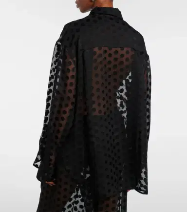 The Frankie Shop Peri polka-dot sheer shirt | Thumbnail 6 The Frankie Shop Peri polka-dot sheer shirt | Thumbnail 6