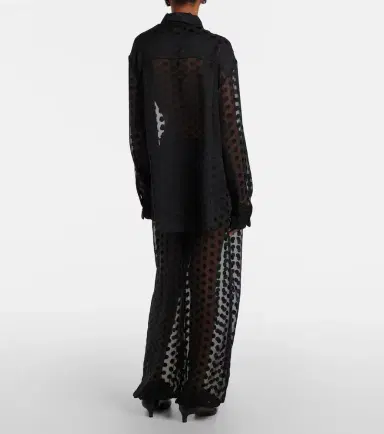 The Frankie Shop Orissa polka-dot sheer wide-leg pants | Thumbnail 2 The Frankie Shop Orissa polka-dot sheer wide-leg pants | Thumbnail 2