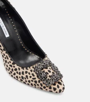 Manolo Blahnik Hangisi 90 leopard-print calf hair pumps | Thumbnail 2 Manolo Blahnik Hangisi 90 leopard-print calf hair pumps | Thumbnail 2