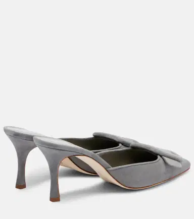 Manolo Blahnik Maysale 70 suede mules | Thumbnail 2 Manolo Blahnik Maysale 70 suede mules | Thumbnail 2