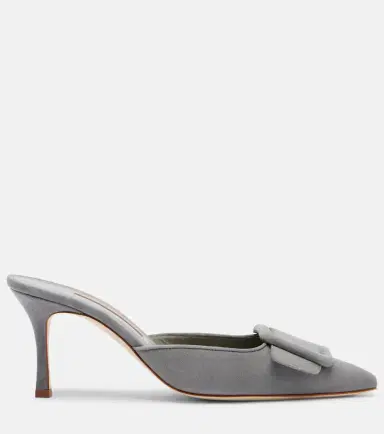 Manolo Blahnik Maysale 70 suede mules | Thumbnail 4 Manolo Blahnik Maysale 70 suede mules | Thumbnail 4