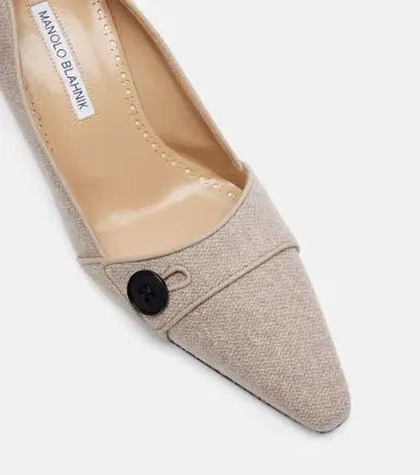 Manolo Blahnik Lulumae 70 herringbone pumps | Thumbnail 2 Manolo Blahnik Lulumae 70 herringbone pumps | Thumbnail 2