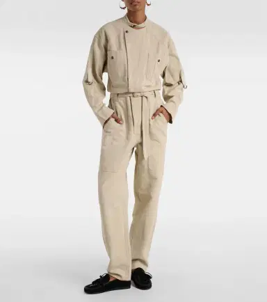 Marant Étoile Nessime cotton and linen jumpsuit | Thumbnail 3 Marant Étoile Nessime cotton and linen jumpsuit | Thumbnail 3