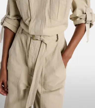 Marant Étoile Nessime cotton and linen jumpsuit | Thumbnail 6 Marant Étoile Nessime cotton and linen jumpsuit | Thumbnail 6