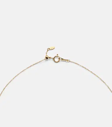 Persée Persée Alphabet A 18kt gold necklace with diamonds | Thumbnail 3 Persée Persée Alphabet A 18kt gold necklace with diamonds | Thumbnail 3