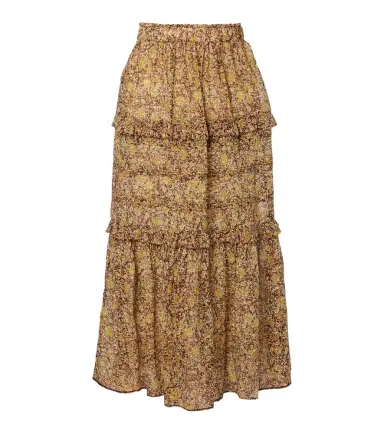 Marant Étoile Volumia floral cotton tiered maxi skirt | Thumbnail 1 Marant Étoile Volumia floral cotton tiered maxi skirt | Thumbnail 1