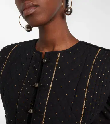 Marant Étoile Volana embellished cropped cotton vest | Thumbnail 2 Marant Étoile Volana embellished cropped cotton vest | Thumbnail 2