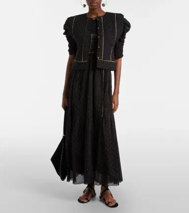 Marant Étoile Volana embellished cropped cotton vest | Thumbnail 4 Marant Étoile Volana embellished cropped cotton vest | Thumbnail 4