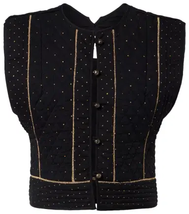 Marant Étoile Volana embellished cropped cotton vest | Thumbnail 1 Marant Étoile Volana embellished cropped cotton vest | Thumbnail 1