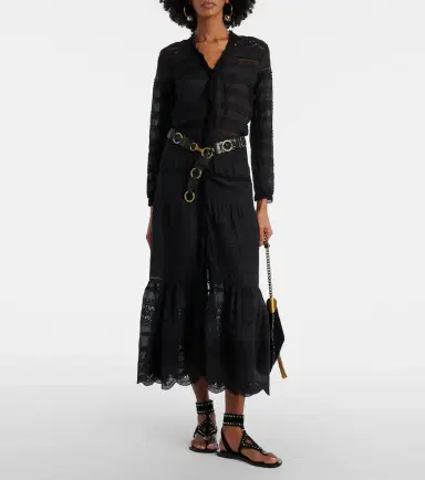 Marant Étoile Daniva lace-trimmed cotton midi dress | Thumbnail 2 Marant Étoile Daniva lace-trimmed cotton midi dress | Thumbnail 2