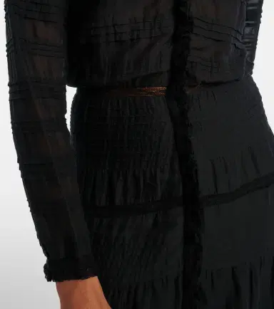 Marant Étoile Daniva lace-trimmed cotton midi dress | Thumbnail 5 Marant Étoile Daniva lace-trimmed cotton midi dress | Thumbnail 5