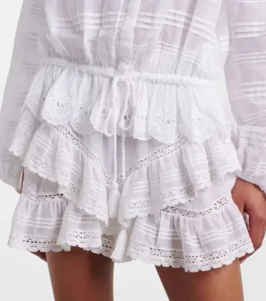 Marant Étoile Polly lace and cotton blouse | Thumbnail 2 Marant Étoile Polly lace and cotton blouse | Thumbnail 2