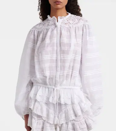 Marant Étoile Polly lace and cotton blouse | Thumbnail 5 Marant Étoile Polly lace and cotton blouse | Thumbnail 5