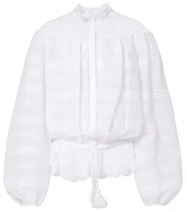 Marant Étoile Polly lace and cotton blouse | Thumbnail 1 Marant Étoile Polly lace and cotton blouse | Thumbnail 1