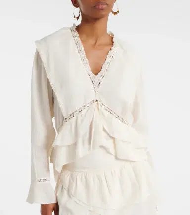 Marant Étoile Damienne cotton and linen-blend top | Thumbnail 5 Marant Étoile Damienne cotton and linen-blend top | Thumbnail 5