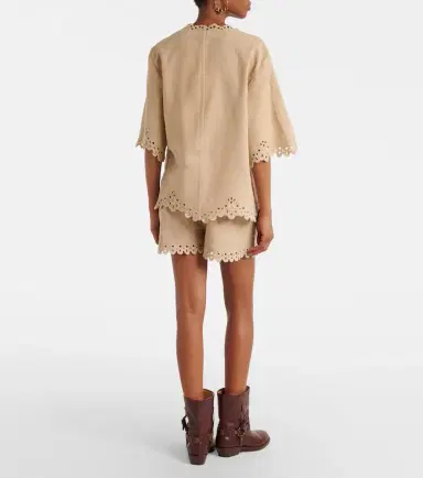 Marant Etoile Balyme embroidered cotton shorts | Thumbnail 3 Marant Etoile Balyme embroidered cotton shorts | Thumbnail 3