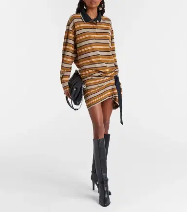 Marant Etoile Isea striped cotton piqué polo dress | Thumbnail 5 Marant Etoile Isea striped cotton piqué polo dress | Thumbnail 5