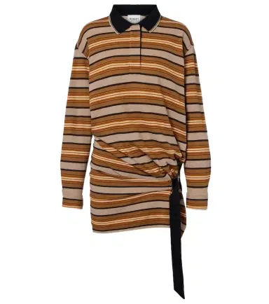 Marant Etoile Isea striped cotton piqué polo dress | Thumbnail 1 Marant Etoile Isea striped cotton piqué polo dress | Thumbnail 1