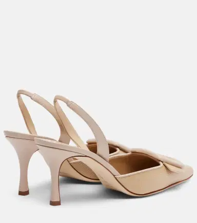 Manolo Blahnik Maysli 70 leather slingback pumps | Thumbnail 3 Manolo Blahnik Maysli 70 leather slingback pumps | Thumbnail 3