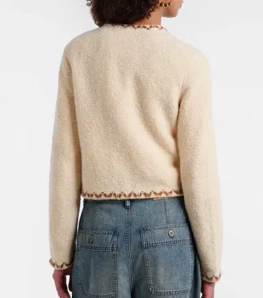 Marant Etoile Rochelle wool-blend tweed cardigan | Thumbnail 3 Marant Etoile Rochelle wool-blend tweed cardigan | Thumbnail 3