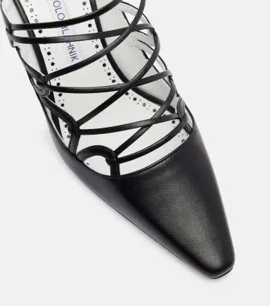 Manolo Blahnik Netas 90 leather mules | Thumbnail 2 Manolo Blahnik Netas 90 leather mules | Thumbnail 2