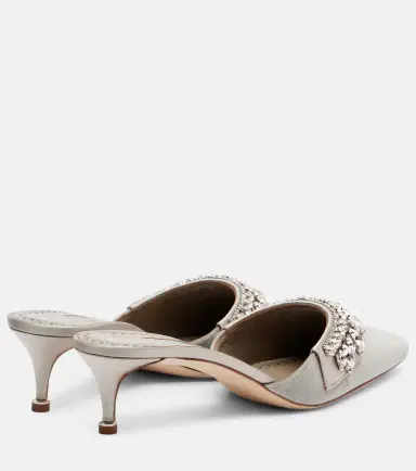 Manolo Blahnik Tulipe 50 embellished velvet mules | Thumbnail 2 Manolo Blahnik Tulipe 50 embellished velvet mules | Thumbnail 2