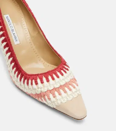 Manolo Blahnik Ombohi 70 crochet suede pumps | Thumbnail 4 Manolo Blahnik Ombohi 70 crochet suede pumps | Thumbnail 4