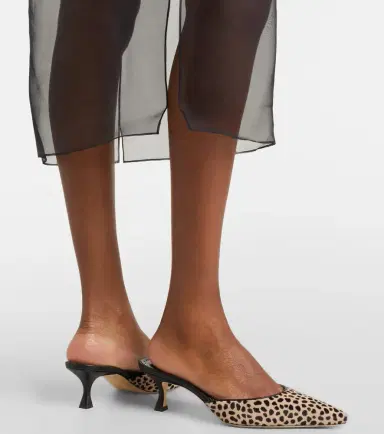 Manolo Blahnik Carolyne 50 leopard-print calf hair mules | Thumbnail 5 Manolo Blahnik Carolyne 50 leopard-print calf hair mules | Thumbnail 5