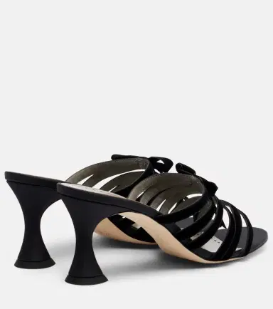 Manolo Blahnik Clementel 70 velvet mules | Thumbnail 4 Manolo Blahnik Clementel 70 velvet mules | Thumbnail 4