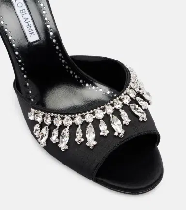 Manolo Blahnik Tulimu 70 embellished satin mules | Thumbnail 2 Manolo Blahnik Tulimu 70 embellished satin mules | Thumbnail 2