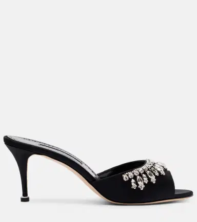 Manolo Blahnik Tulimu 70 embellished satin mules | Thumbnail 3 Manolo Blahnik Tulimu 70 embellished satin mules | Thumbnail 3