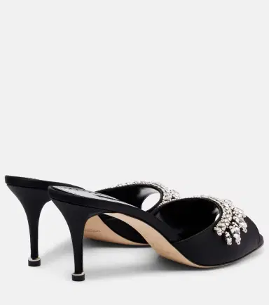 Manolo Blahnik Tulimu 70 embellished satin mules | Thumbnail 4 Manolo Blahnik Tulimu 70 embellished satin mules | Thumbnail 4