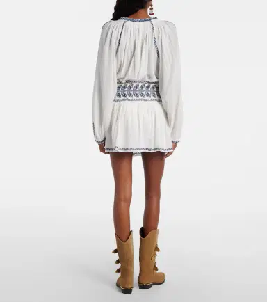 Marant Étoile Picadilia embroidered cotton miniskirt | Thumbnail 2 Marant Étoile Picadilia embroidered cotton miniskirt | Thumbnail 2