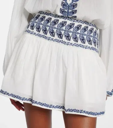 Marant Étoile Picadilia embroidered cotton miniskirt | Thumbnail 3 Marant Étoile Picadilia embroidered cotton miniskirt | Thumbnail 3