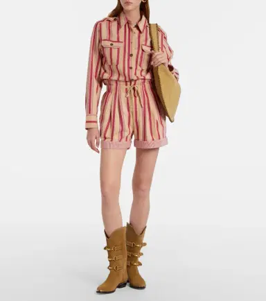 Marant Étoile Nirma striped cotton shorts | Thumbnail 5 Marant Étoile Nirma striped cotton shorts | Thumbnail 5