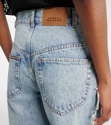 Marant Étoile Maella embroidered fringed straight jeans | Thumbnail 3 Marant Étoile Maella embroidered fringed straight jeans | Thumbnail 3