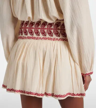 Marant Étoile Picadilia embroidered cotton miniskirt | Thumbnail 2 Marant Étoile Picadilia embroidered cotton miniskirt | Thumbnail 2