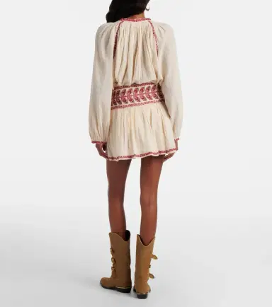 Marant Étoile Picadilia embroidered cotton miniskirt | Thumbnail 3 Marant Étoile Picadilia embroidered cotton miniskirt | Thumbnail 3