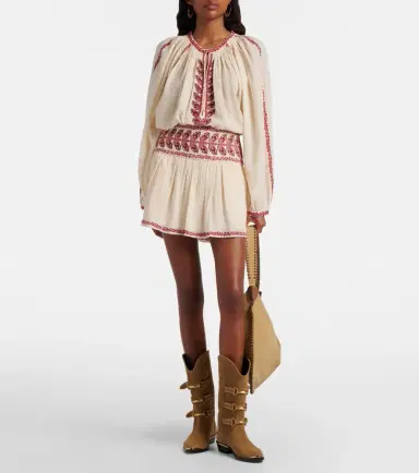 Marant Étoile Picadilia embroidered cotton miniskirt | Thumbnail 5 Marant Étoile Picadilia embroidered cotton miniskirt | Thumbnail 5