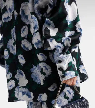 Stella McCartney Floral satin blouse | Thumbnail 5 Stella McCartney Floral satin blouse | Thumbnail 5