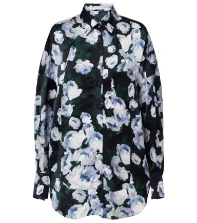 Stella McCartney Floral satin blouse | Thumbnail 1 Stella McCartney Floral satin blouse | Thumbnail 1