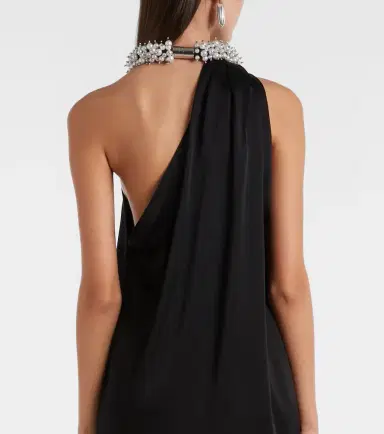 Stella McCartney Embellished satin minidress | Thumbnail 4 Stella McCartney Embellished satin minidress | Thumbnail 4