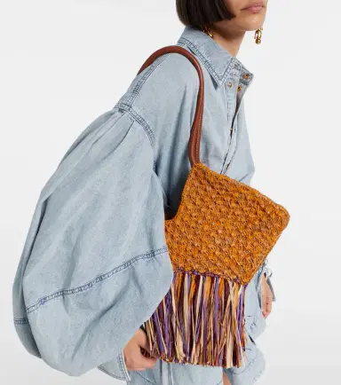 Zimmermann Goldentime Medium fringed raffia tote bag | Thumbnail 5 Zimmermann Goldentime Medium fringed raffia tote bag | Thumbnail 5